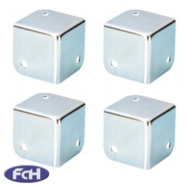 Medium Flat Corners with 2mm Radius - 37mm x 37mm - Pack of 4
